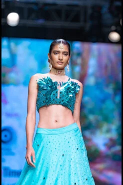The Dawn Lehenga And Metalic Feather Sequence Crop Top Set In Teal Blue -Lillys Clothing Shop ASBT16 2 1024x1024 686a93ae d0ce 4735 884a d72eb2008223