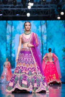 The Flamingo Garden Lehenga Set