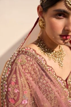 Mustard Organza Double Duppatta Lehenga Set -Lillys Clothing Shop ASL6247