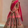 Pink Double Dupatta Lehenga Set