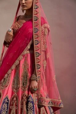 Pink Double Dupatta Lehenga Set -Lillys Clothing Shop ASL6554