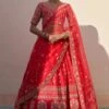 Red Double Dupatta Lehenga Set