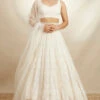 White Organza Lehenga Set 9 White Organza Lehenga Set -Lillys Clothing Shop ASTC1022104 1