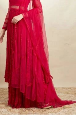 Hot Pink Thread Sharara Set -Lillys Clothing Shop ASTC112228 5