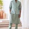Haider Embroidered Kurta Set With Bundi Jacket