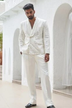 Tabish Embroidered Blazer-Pant Set