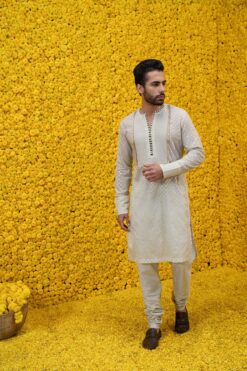 Green Raziq Banarasi Chanderi Kurta Set