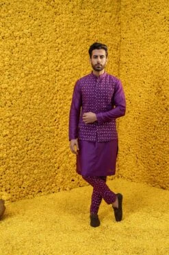 Zaid Purple Kurta