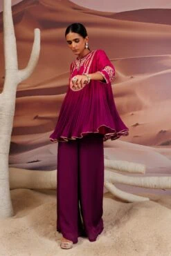 Fuschia Purple Shaded Pleated Top And Palazo Pant -Lillys Clothing Shop Adi7515copy 1920x.progressive 9726a24a 4ba2 4aa0 b7d6 20fbb1493496
