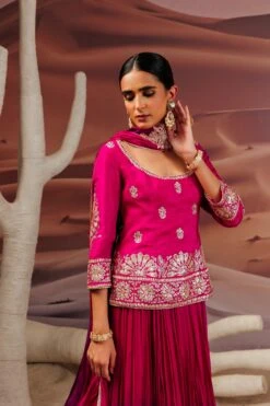 Fuschia Long Straight Blouse With Skirt -Lillys Clothing Shop Adi7949copy 1920x.progressive c714e64f 7733 4090 ad47 fc8113053f3c