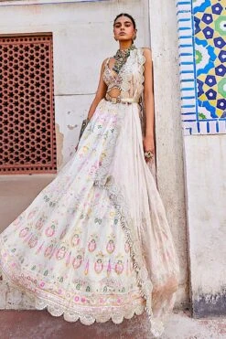 Ivory Woven Banarasi Chanderi Lehenga Set -Lillys Clothing Shop Aditi Gupta A 04.03 0022604001682681849