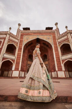 Powder Pink Bandhani Banarasi Lehenga -Lillys Clothing Shop AditiGuptaA04.03.230832 83b42c87 d78d 4be5 89fb bf2da09b5c74