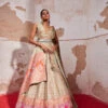 Pista Bandhani Banarasi Woven Lehenga 9 Pista Bandhani Banarasi Woven Lehenga -Lillys Clothing Shop AditiGuptaA04.03.237191