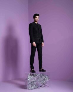 Dazzle Shadow Bandhgala Set