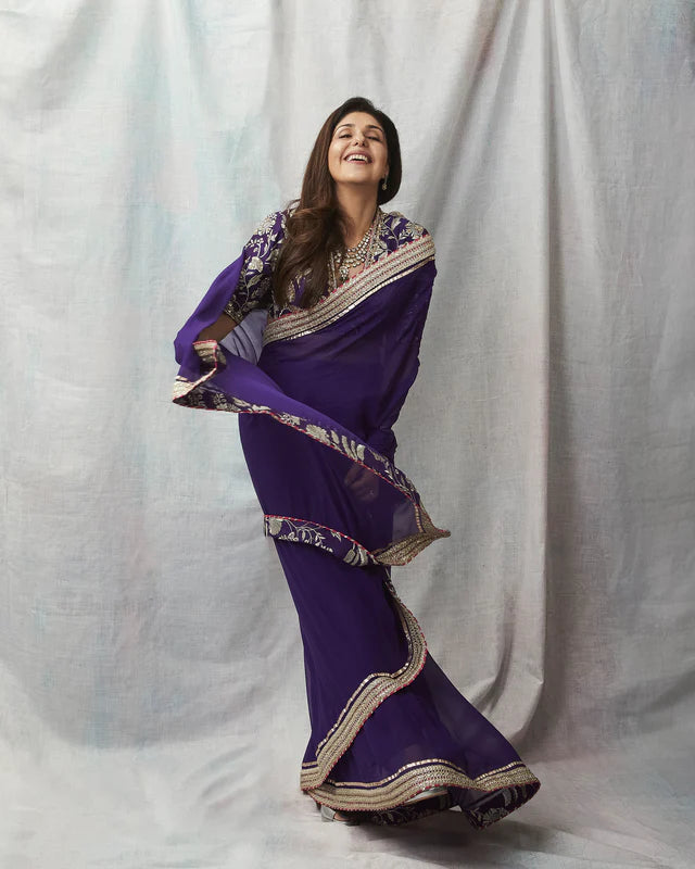 Anaita Shroff In Golconda Myra Saree Set 6 Anaita Shroff In Golconda Myra Saree Set - Image 6