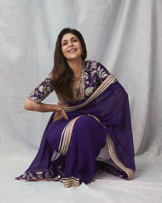 Anaita Shroff In Golconda Myra Saree Set 4 Anaita Shroff In Golconda Myra Saree Set - Image 4