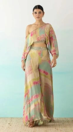 Multicolor One Shoulder Crop Top And Palazzo Set -Lillys Clothing Shop BSO 227 GREEN 2 1100x 1 1100x d0bb8e1a 3a86 4984 82f7 4cdfaee6b05b