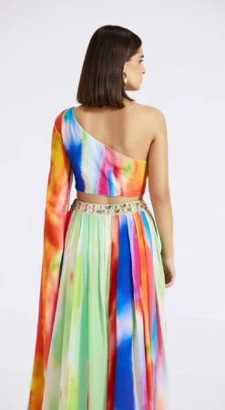 Multicolored One-Shoulder Top & Skirt Set -Lillys Clothing Shop BSO 496 MULTI 4 1100x d0cd2335 03a6 4685 b616 33162348aa4a