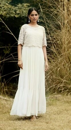 Ivory Embroidered Dress & Cape Set -Lillys Clothing Shop BSO 555 OFF WHITE 2 1100x cbea7158 27e1 42e7 8447 3666eb168db9