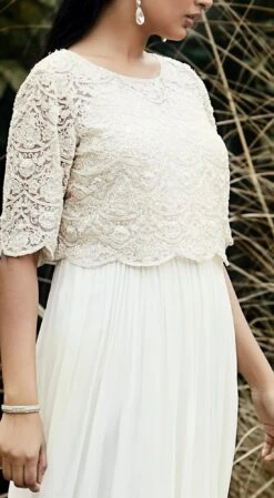 Ivory Embroidered Dress & Cape Set -Lillys Clothing Shop BSO 555 OFF WHITE 3 1100x c98eaa9b 01f6 4b4f abfa b35711a656c5