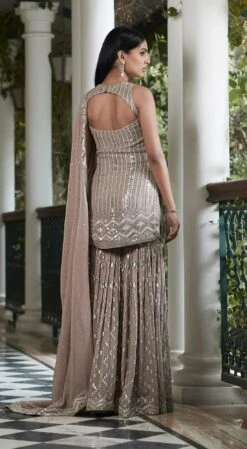 Mouse Sequins Sharara Set -Lillys Clothing Shop BSR 2589 LIGHT BROWN 4 1100x cb993b55 3f2a 4f95 830b bc9f449b2b5a