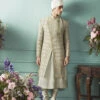 Jade Sheen Sherwani Set -Lillys Clothing Shop Bindani Grain 21 07 239124