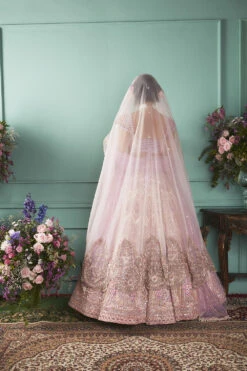 Lilac Lehenga With Seven Vows Elements -Lillys Clothing Shop Bindani Grain 21 07 239443