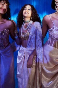 Peach Skirt Saree With Rose Gold Colour Blouse -Lillys Clothing Shop ConvertOut Resized MasumiMewawala8019 b6be31c2 504b 4ebe b321 26f3adf406b1