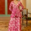 Pink Geometric Floral Printed Peplum Palazzo Set 17 Pink Geometric Floral Printed Peplum Palazzo Set -Lillys Clothing Shop DAJ07045 1600x 62afd7f6 5238 4839 9d0c 054a8fc7f7c8