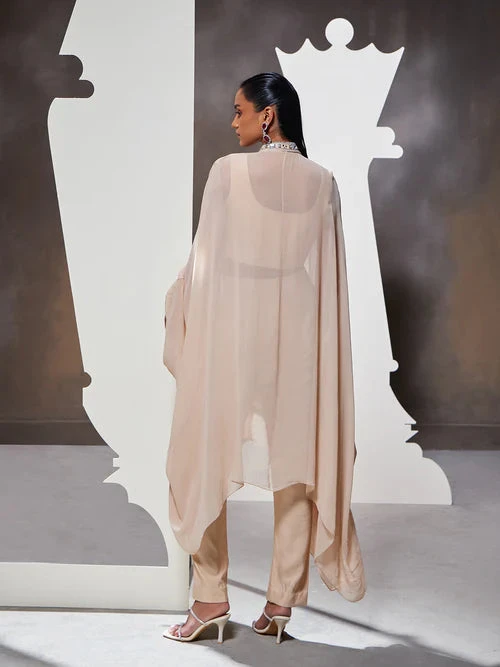 LAUREL Cape Set - Beige 4 LAUREL Cape Set - Beige - Image 4