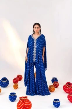 Jacket Kaftan With Gharara Pant
