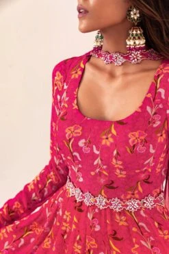 Printed Scoop Neck Anarkali Set With Detachable Belt -Lillys Clothing Shop DSC01767 1800x1800 229923d4 9ae4 4520 b00b f1682be9bcf2