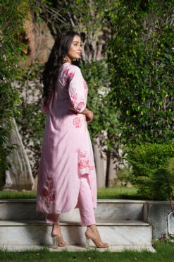 Crystal Rose A-line Applique Kurta Set -Lillys Clothing Shop DSC04087