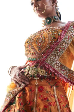 Mustard Kani Embroidered Lehenga -Lillys Clothing Shop DSC08675