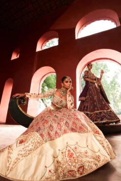 Ivory Jamawar Lehenga -Lillys Clothing Shop DSC09281