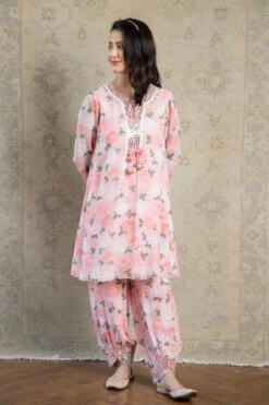 Pink Citrus Disco Tunic Set