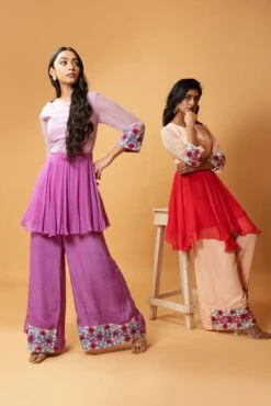 Peach Machine & Hand Embroidered Sharara Set -Lillys Clothing Shop DSC 0105 535a39cc 1f9d 4ddd a984 a52ce8aef434