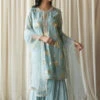 Blue Foil Print Garara -Lillys Clothing Shop DSC 2183