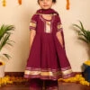 Bachpan Burgundy Anarkali Set For Girls 9 Bachpan Burgundy Anarkali Set For Girls -Lillys Clothing Shop DSC 3741 700x bf6d895a f185 4dab b287 b39238e3ebc4