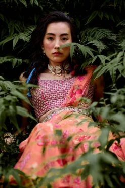 Orange Jungle Print Pre-draped Saree -Lillys Clothing Shop DSC 6246 1472x2208 434e1bb1 efc2 4753 9285 6760f44ef537