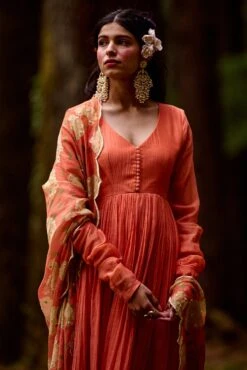 Sherbet Orange Twenty Kali Anarkali Set -Lillys Clothing Shop DSC 7735 1600x 2b210ff0 0df3 4f71 9b7a aae336164675