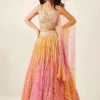 Pink Tie-Dye Lehenga Set -Lillys Clothing Shop EAYHEJHETJ