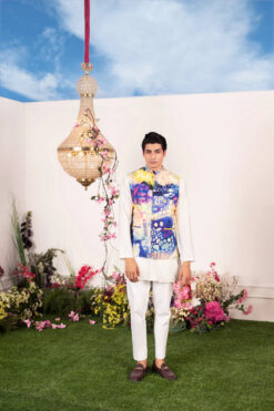 Indigo Ink Bundi Kurta And Pant Set