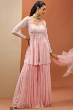 Baby Pink Peplum Set -Lillys Clothing Shop ESKC102409 001 18