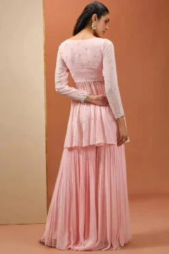 Baby Pink Peplum Set -Lillys Clothing Shop ESKC102409 001 4