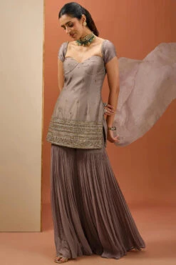 Brown Kurta Set -Lillys Clothing Shop ESKC102411 001 13