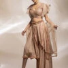 Fully Pleated Champaign Matka Silk Skirt -Lillys Clothing Shop FB083F78 F8A8 4033 A9C7 5FBE5D8CBEB9