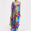 Multicolored Asymmetric Dress