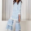 Mulmul Cotton Floret Kurta With Floret Pyajama