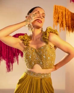 Embroidered Corset With Ruffle Straps And Draped Skirt -Lillys Clothing Shop HAR00229 1800x1800 25270a79 98c6 44e7 8d49 e1c3d5d105e9